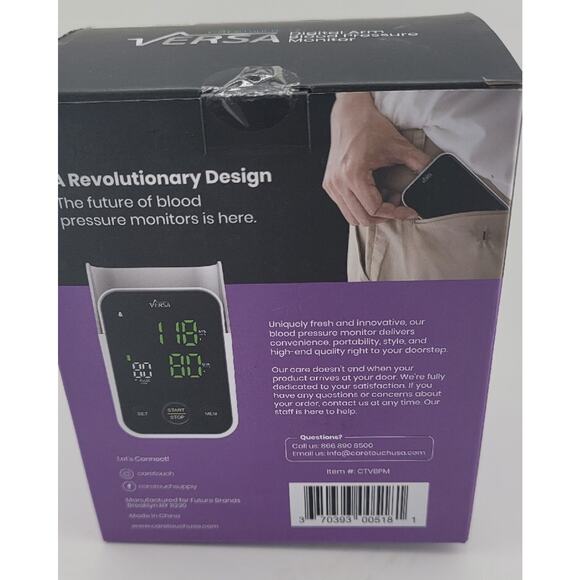 Care Touch VERSA Digital Arm Blood Pressure Monitor - NEW SEALED - Picture 9 of 9